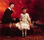 John Singer Sargent Portrait of edouard and Marie-Louise Pailleron, edouard Pailleron children oil painting on canvas